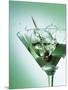 Martini with Olive Splash-Steve Lupton-Mounted Photographic Print