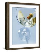 Martini with Olives-Steve Lupton-Framed Photographic Print