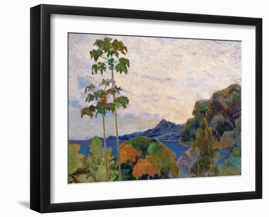 Martinique Landscape, 1887 (Detail)-Paul Gauguin-Framed Premium Giclee Print