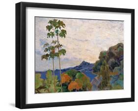 Martinique Landscape, 1887 (Detail)-Paul Gauguin-Framed Giclee Print