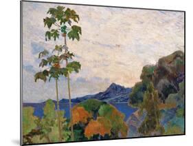 Martinique Landscape, 1887 (Detail)-Paul Gauguin-Mounted Giclee Print