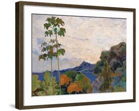 Martinique Landscape, 1887 (Detail)-Paul Gauguin-Framed Giclee Print
