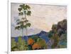 Martinique Landscape, 1887 (Detail)-Paul Gauguin-Framed Giclee Print