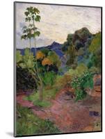 Martinique Landscape, 1887-Paul Gauguin-Mounted Giclee Print