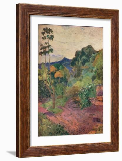 'Martinique Landscape', 1887-Paul Gauguin-Framed Giclee Print