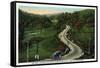 Martins Mountain, Maryland - National Road Scene East of Cumberland-Lantern Press-Framed Stretched Canvas