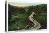 Martins Mountain, Maryland - National Road Scene East of Cumberland-Lantern Press-Stretched Canvas