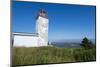 Martins, New Brunswick, White Old Traditional Historic Lighthouse Ion Water with Fields on Cliff-Bill Bachmann-Mounted Photographic Print