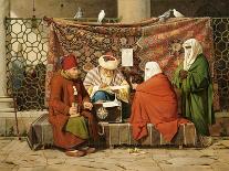 A Turkish Notary Drawing Up a Marriage Contract in Front of the Kilic Ali Pasha Mosque, 1837-Martinus Roerbye-Giclee Print