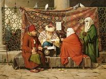 A Turkish Notary Drawing up a Marriage Contract, Constantinople, 1837-Martinus Rorbye-Giclee Print