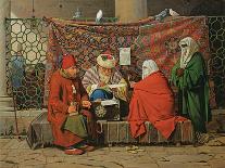 A Turkish Notary Drawing up a Marriage Contract in Front of the Kilic Ali Pasha Mosque, Tophane, Ci-Martinus Rorbye-Giclee Print