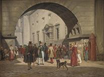 A Turkish Notary Drawing up a Marriage Contract, Constantinople, 1837-Martinus Rorbye-Giclee Print