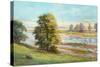 Martlesham Creek near Woodbridge, Suffolk, 1991 (Oil and Pastel on Canvas)-Anthea Durose-Stretched Canvas