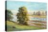 Martlesham Creek near Woodbridge, Suffolk, 1991 (Oil and Pastel on Canvas)-Anthea Durose-Stretched Canvas