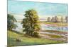 Martlesham Creek near Woodbridge, Suffolk, 1991 (Oil and Pastel on Canvas)-Anthea Durose-Mounted Giclee Print