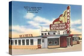 Marty's Lobster House, Virginia, Roadside Retro-null-Stretched Canvas