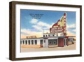 Marty's Lobster House, Virginia, Roadside Retro-null-Framed Art Print