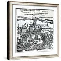 Martyrdom: Anne Askew, John Lacels, Adams and Nicolas Belenian, Smithfield, Acts and Monuments Foxe-null-Framed Giclee Print