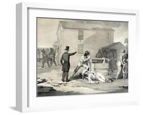 Martyrdom of Joseph and Hyrum Smith in Carthage Jail, June 27th 1844, 1851-null-Framed Giclee Print