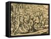 Martyrdom of Missionary Monks in South America, Engraving from Historia Americae-Theodor de Bry-Framed Stretched Canvas