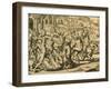 Martyrdom of Missionary Monks in South America, Engraving from Historia Americae-Theodor de Bry-Framed Giclee Print