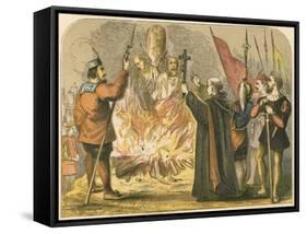 Martyrdom of Ridley and Latimer-English School-Framed Stretched Canvas