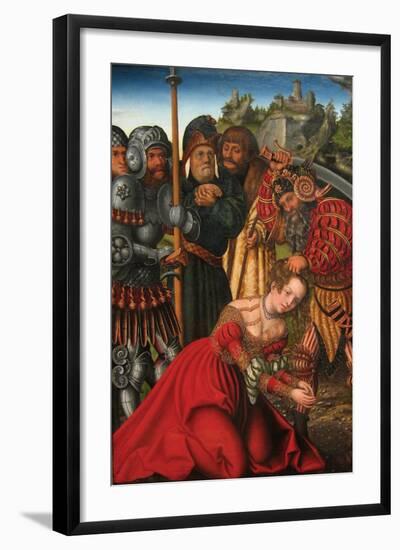 Martyrdom of Saint Barbara-Lucas Cranach the Elder-Framed Art Print