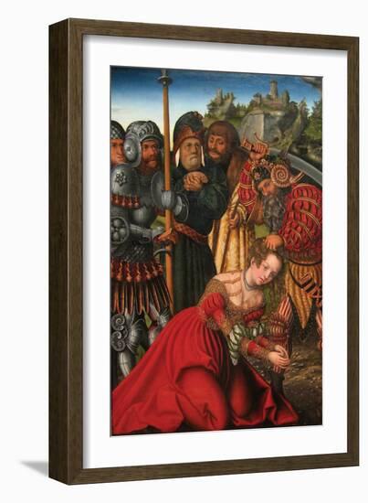 Martyrdom of Saint Barbara-Lucas Cranach the Elder-Framed Art Print