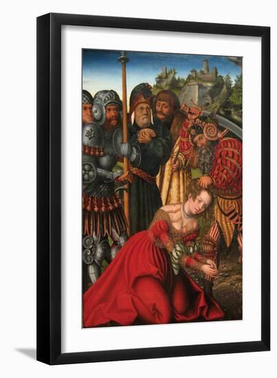 Martyrdom of Saint Barbara-Lucas Cranach the Elder-Framed Art Print