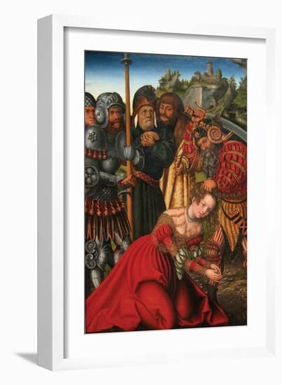 Martyrdom of Saint Barbara-Lucas Cranach the Elder-Framed Art Print