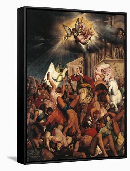 Martyrdom of Saint Catherine-Jacopo Bassano-Framed Stretched Canvas