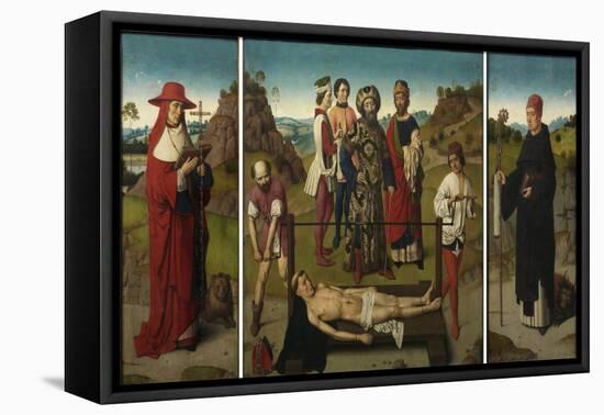 Martyrdom of Saint Erasmus (Triptyc), 1458-Dirk Bouts-Framed Stretched Canvas