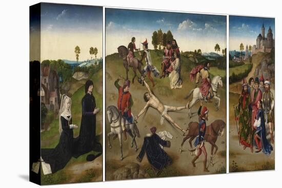 Martyrdom of Saint Hippolytus (Triptyc), after 1468-Hugo van der Goes-Stretched Canvas