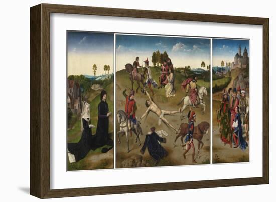 Martyrdom of Saint Hippolytus (Triptyc), after 1468-Hugo van der Goes-Framed Giclee Print