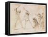 Martyrdom of Saint John the Baptist-Francesco Allegrini-Framed Stretched Canvas