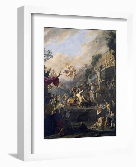 Martyrdom of Saint Lawrence-Domenico Gargiulo-Framed Giclee Print