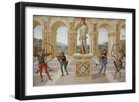 Martyrdom of Saint Sebastian-Pietro Perugino-Framed Giclee Print