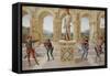 Martyrdom of Saint Sebastian-Pietro Perugino-Framed Stretched Canvas