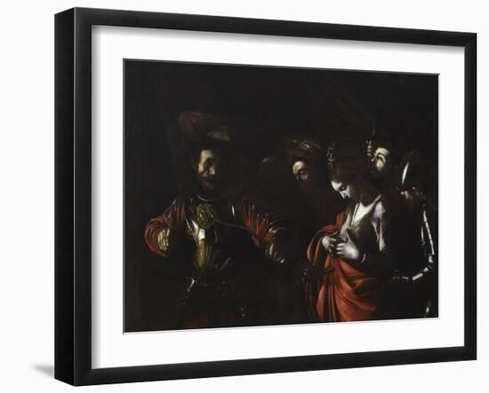 Martyrdom of Saint Ursula (Stares at Arrow in Her Chest)-Caravaggio-Framed Art Print