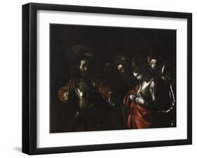 Martyrdom of Saint Ursula (Stares at Arrow in Her Chest)-Caravaggio-Framed Art Print