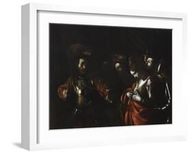 Martyrdom of Saint Ursula (Stares at Arrow in Her Chest)-Caravaggio-Framed Art Print