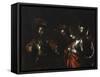 Martyrdom of Saint Ursula (Stares at Arrow in Her Chest)-Caravaggio-Framed Stretched Canvas