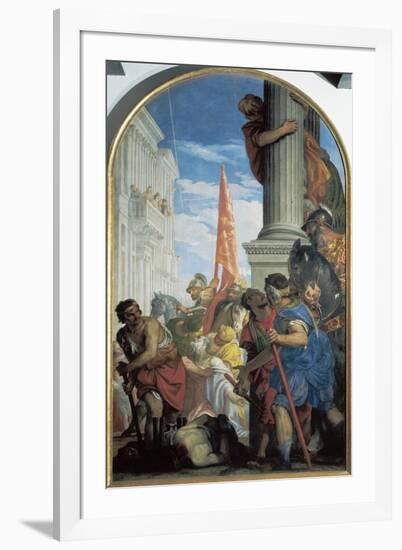 Martyrdom of Saints Primo and Feliciano, 1562-Paolo Caliari-Framed Giclee Print