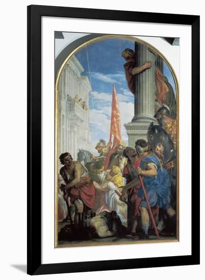 Martyrdom of Saints Primo and Feliciano, 1562-Paolo Caliari-Framed Giclee Print