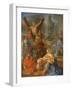 Martyrdom of St Andrew (Oil on Canvas)-Sebastien Bourdon-Framed Giclee Print