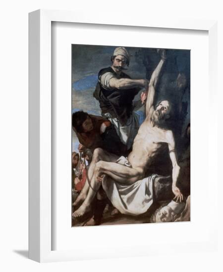 Martyrdom of St Bartholomew, 1644-Jusepe de Ribera-Framed Giclee Print