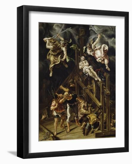 Martyrdom of St Catherine, 1565-1569-Lelio Orsi-Framed Giclee Print