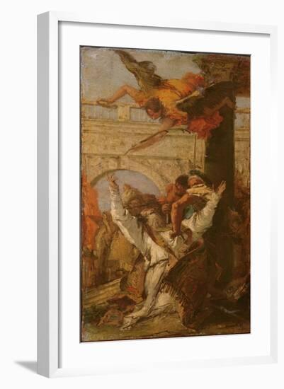 Martyrdom of St. John, Bishop of Bergamo-Giovanni Battista Tiepolo-Framed Giclee Print