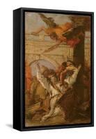 Martyrdom of St. John, Bishop of Bergamo-Giovanni Battista Tiepolo-Framed Stretched Canvas