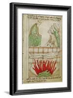 Martyrdom of St. Lawrence in 258 Ad, from a Bible-null-Framed Giclee Print